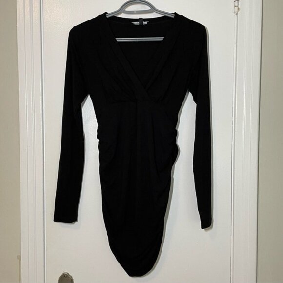 Isabella Oliver Black Maternity Dress size 2 - Picture 3 of 9